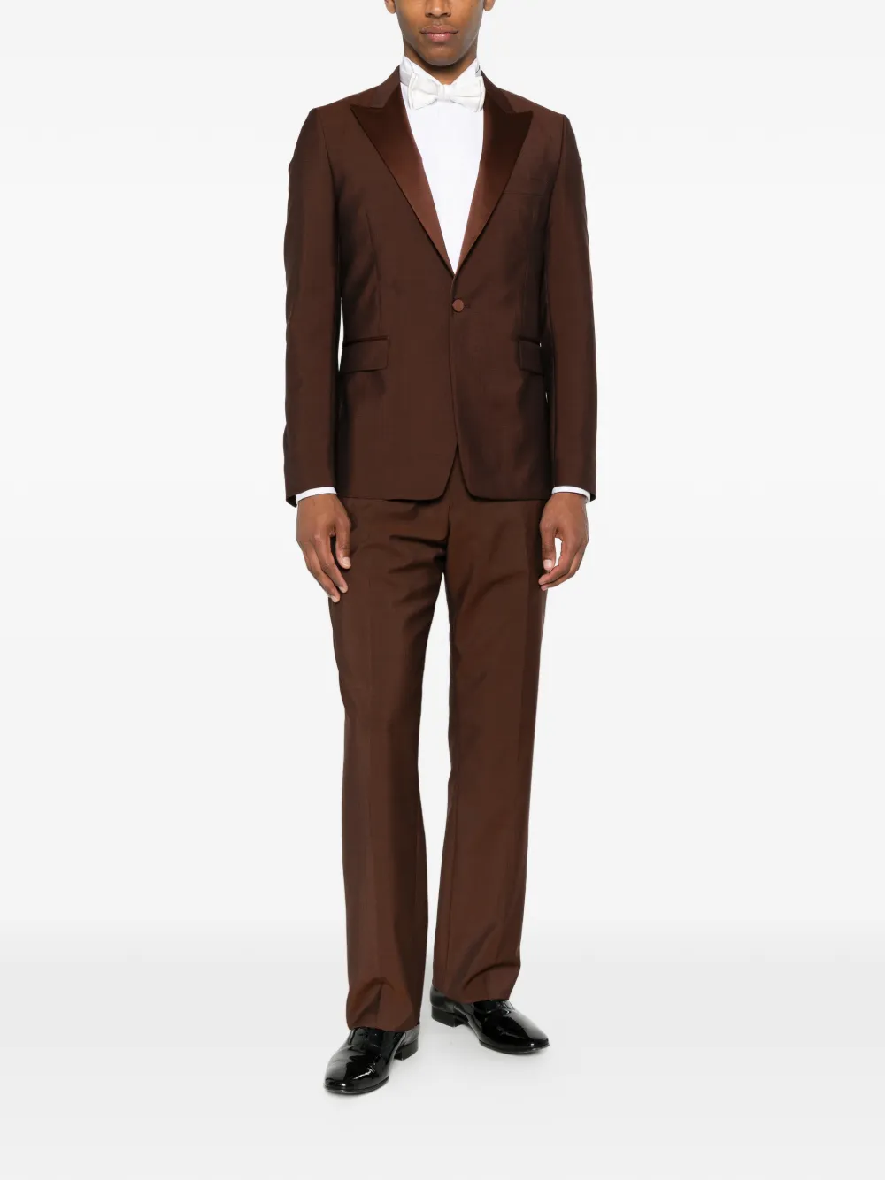 Paul Smith Blazer met satijnen revers Bruin
