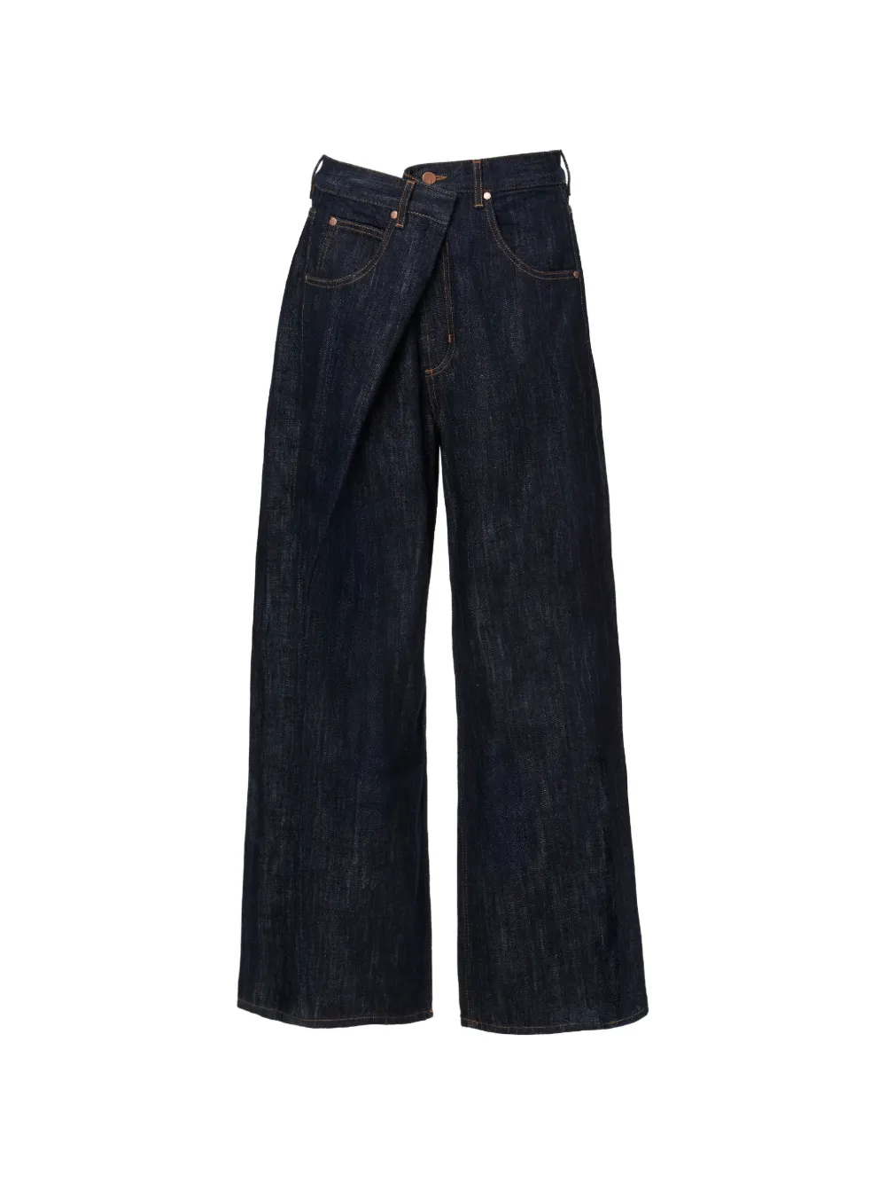 No44 Eve crossover-waist jeans - Blu