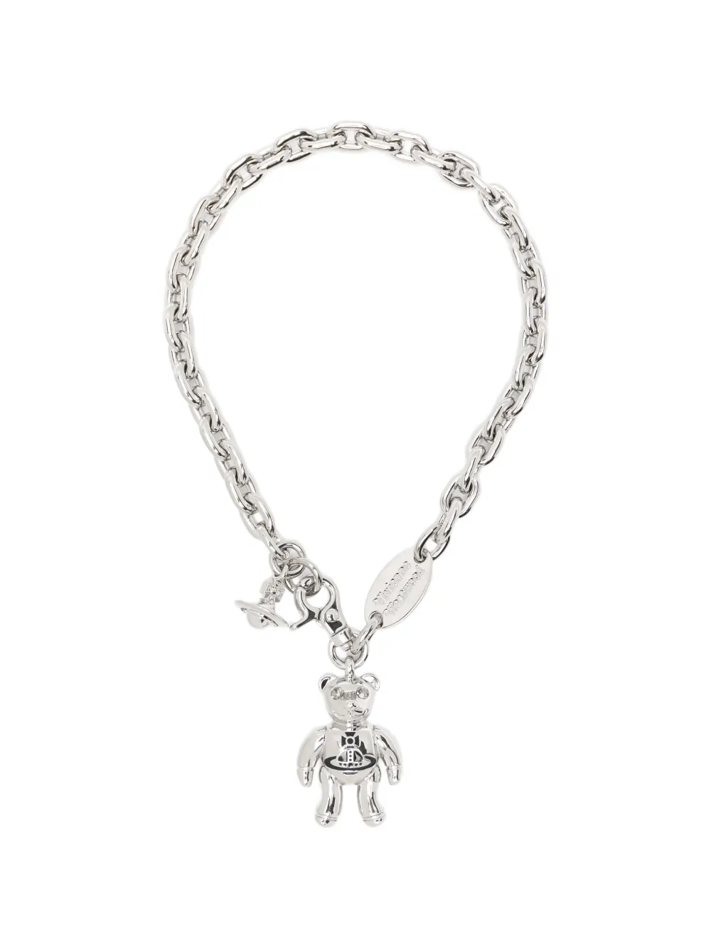 Vivienne Westwood Teddy-bear necklace - Silber