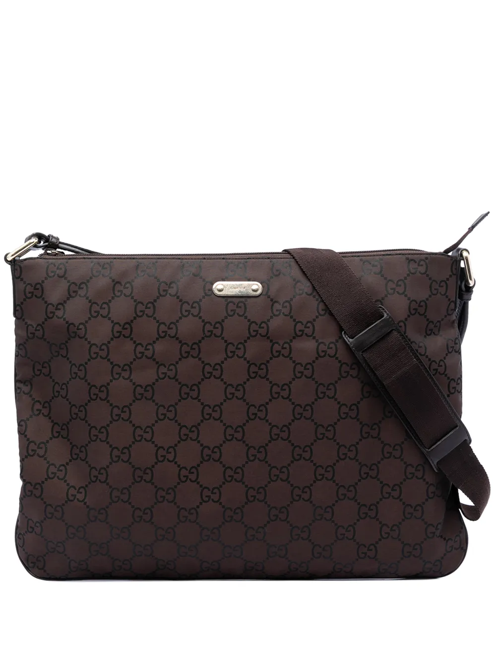 Gucci Pre-Owned 2016-2026 GG Nylon crossbody bag - Marrone