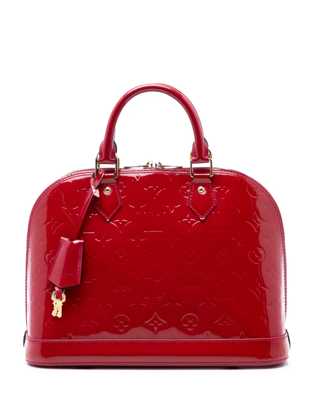 Louis Vuitton Pre-Owned 2014 Monogram Vernis Alma PM handbag - Rosso
