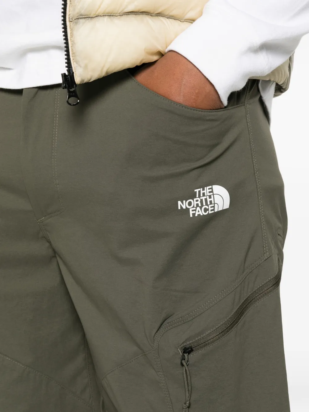 The North Face Shorts met ritszak en logoprint Groen
