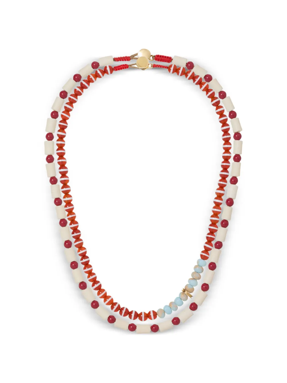 Roxanne Assoulin Set di 2 collane con perline - Rosso
