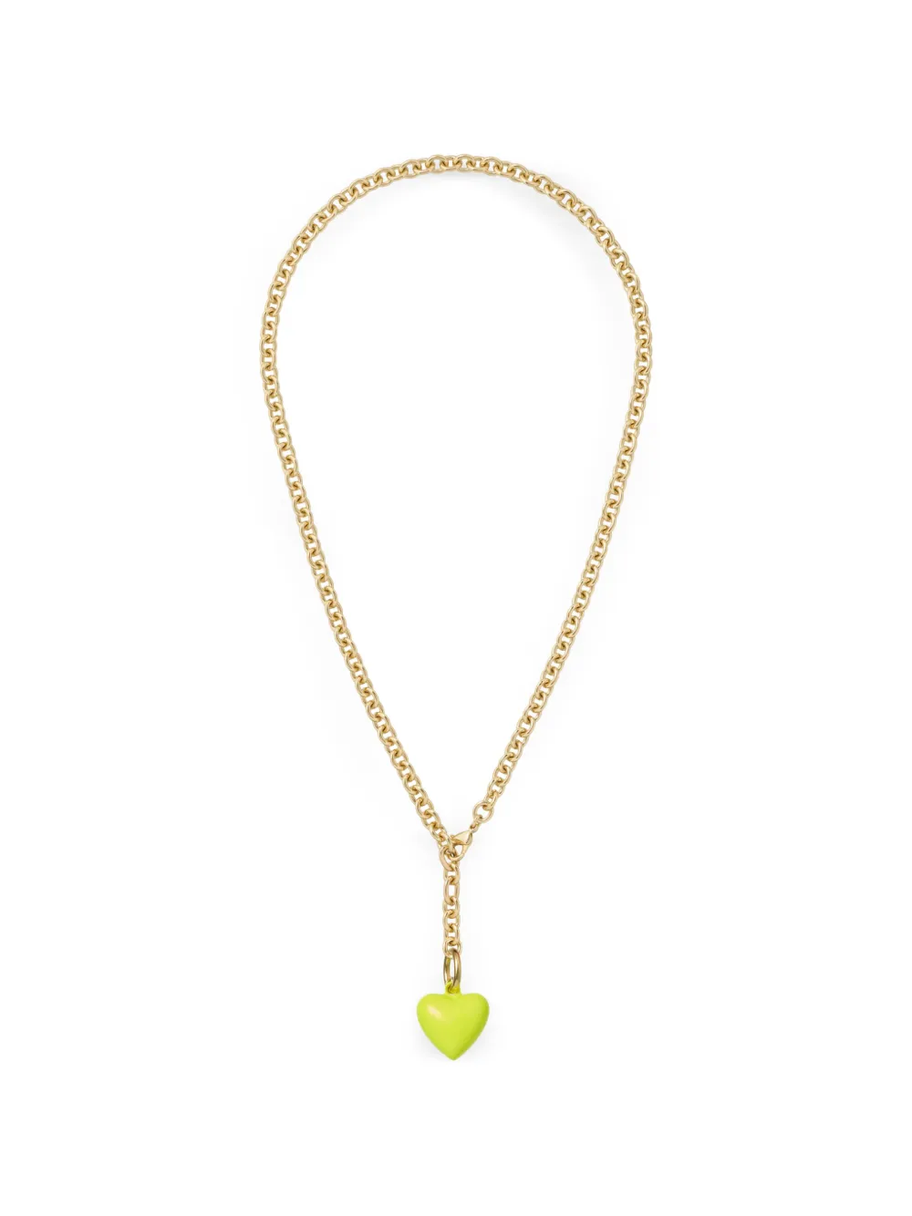 Roxanne Assoulin Mini Puffy Heart necklace - Giallo