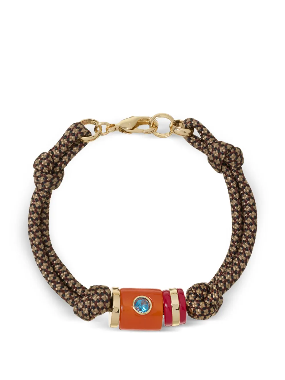 Roxanne Assoulin Bracciale Cylinder con cristalli - Arancione