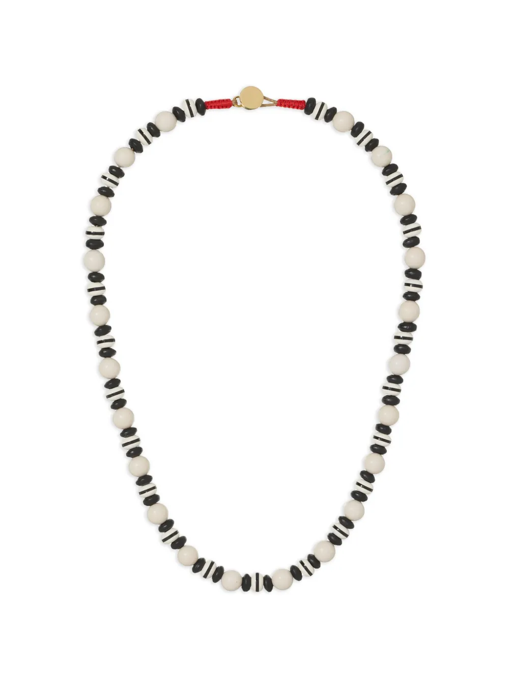 Roxanne Assoulin Collana a righe con perline - Bianco