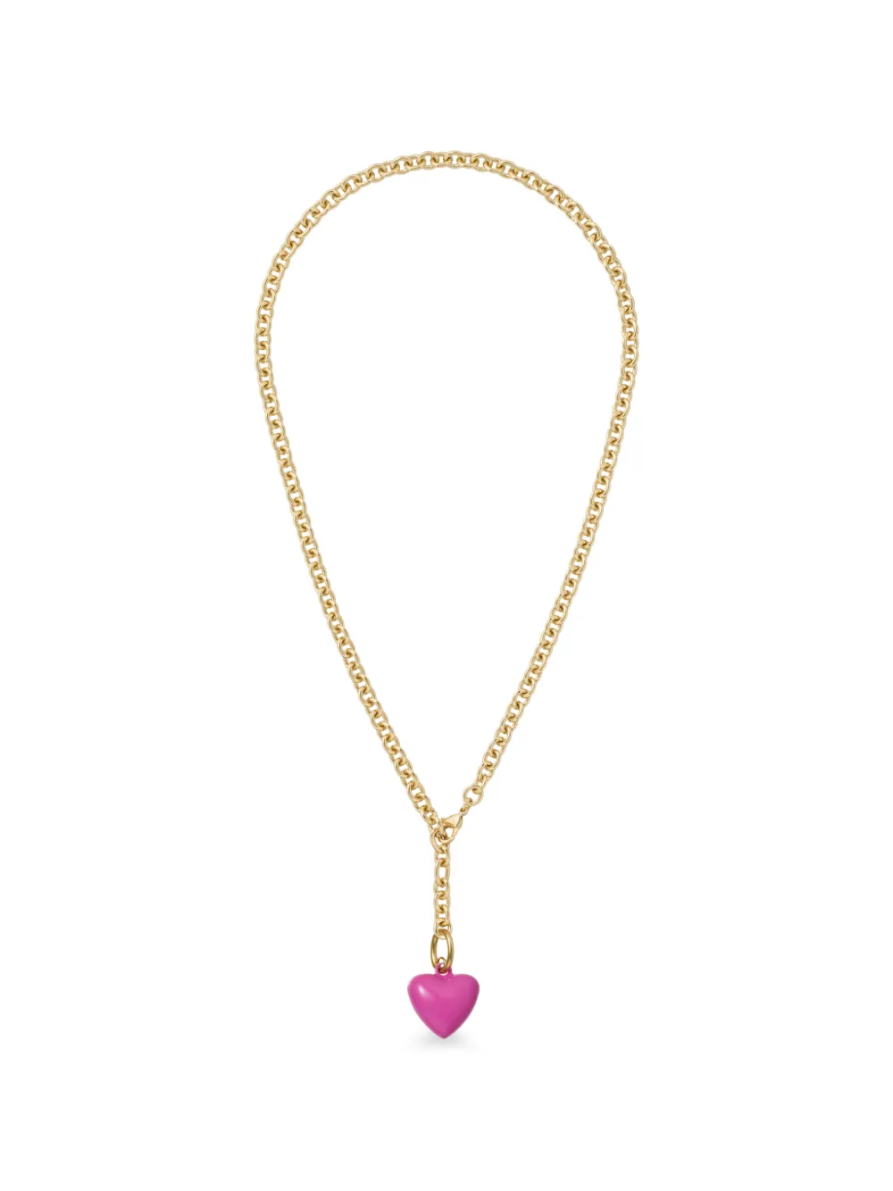 Roxanne Assoulin Mini Puffy heart-charm necklace - Oro