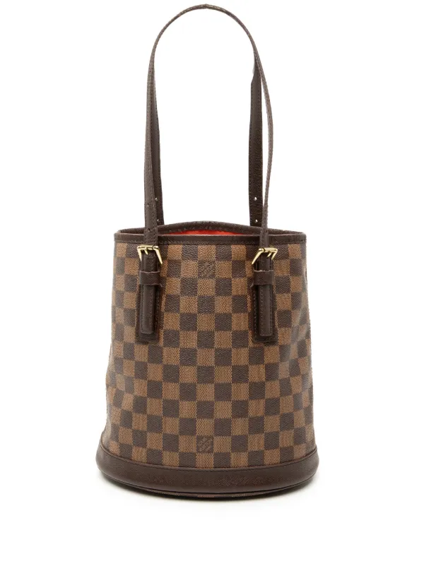 Louis Vuitton Pre-Owned 1998 ダミエ エベヌ マレ バケットバッグ