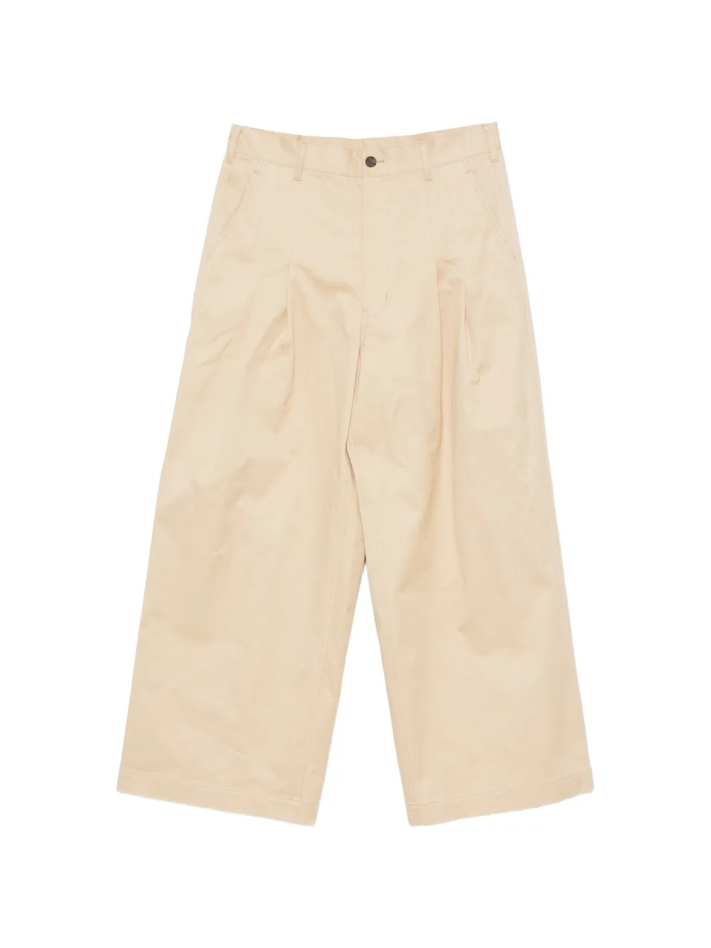 Comme des Garçons Homme pleated wide-leg trousers - Toni neutri