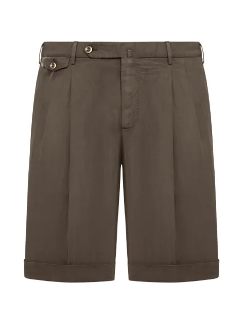 PT Torino pleated turn-up shorts