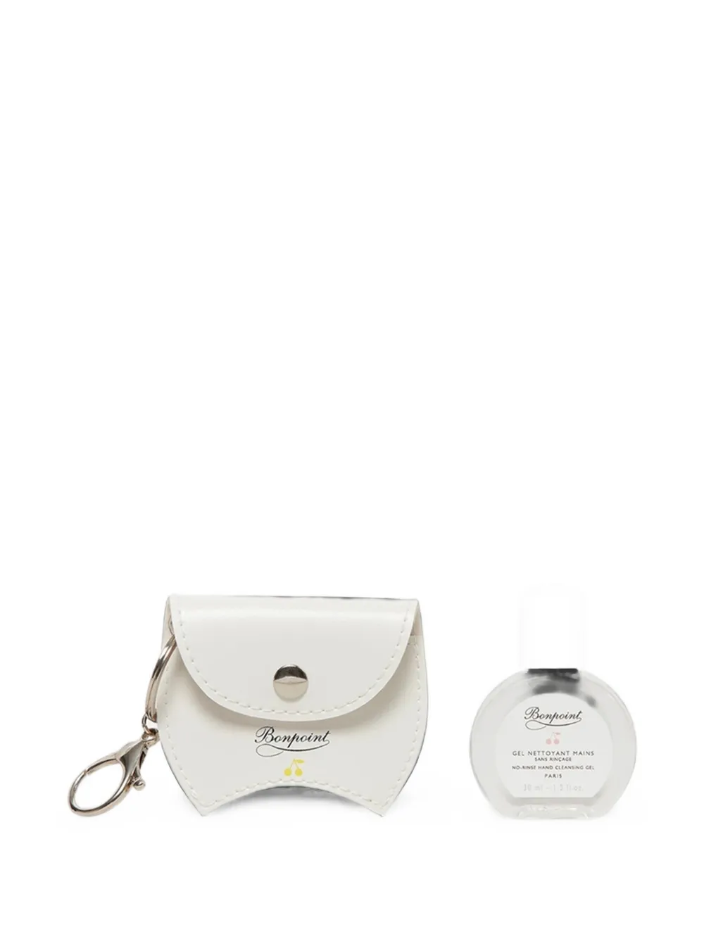 Bonpoint cherry logo-print pouch - Bianco