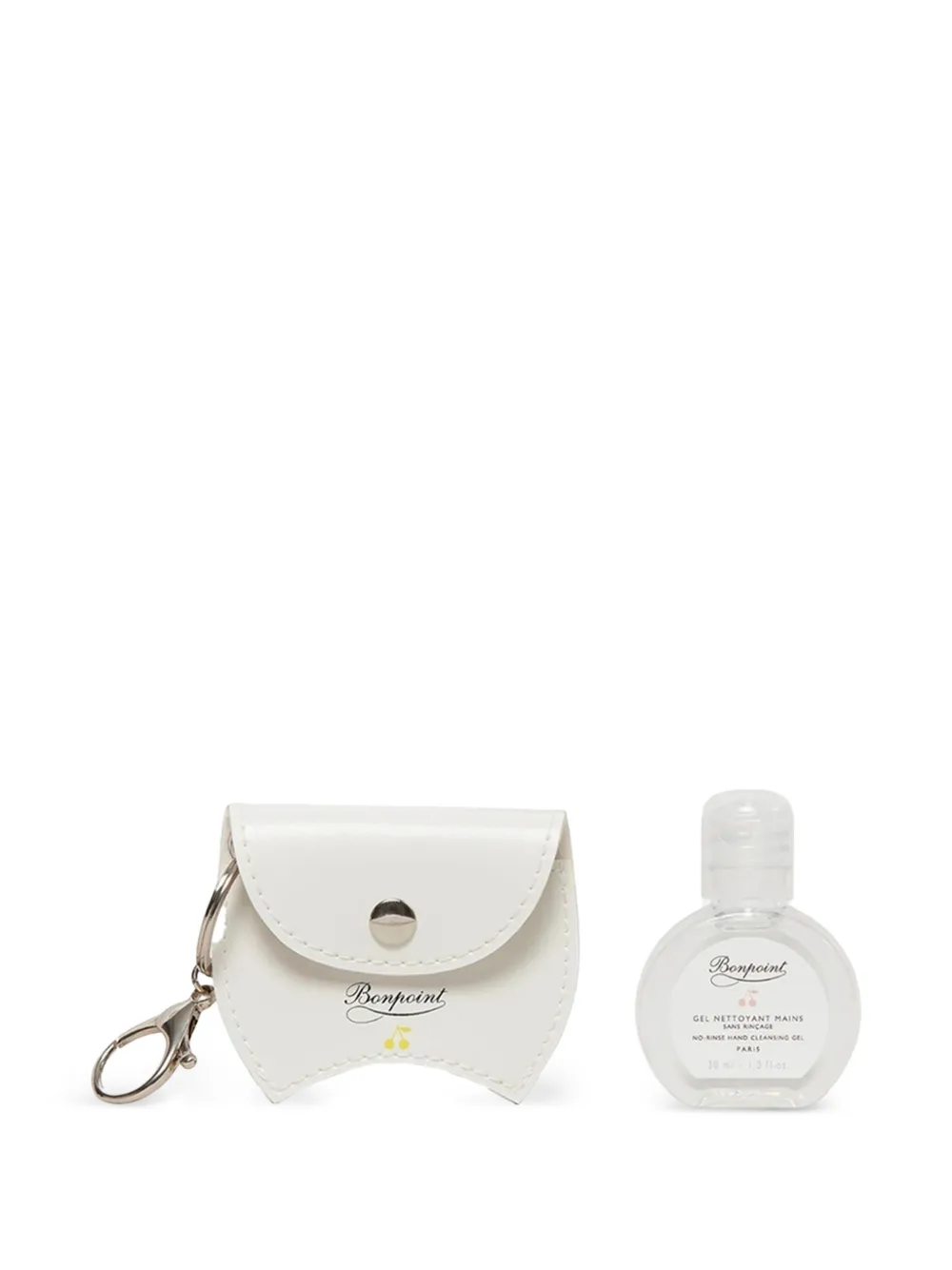 Bonpoint cherry logo-print pouch - Bianco