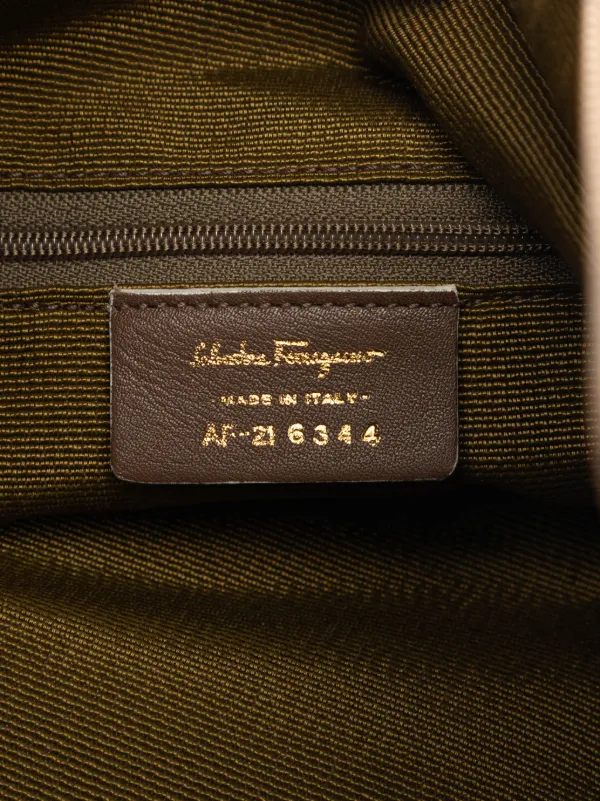 Ferragamo Pre-Owned 2000-2025 ガンチーニ キャンバス ショルダー