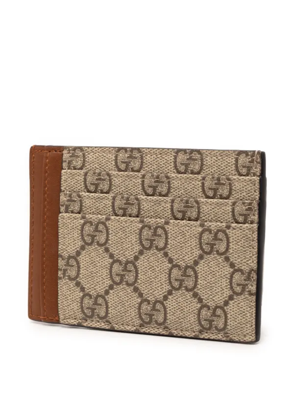 Gucci Pre-Owned 2016-2026 GGスプリーム エンブレム カードケース