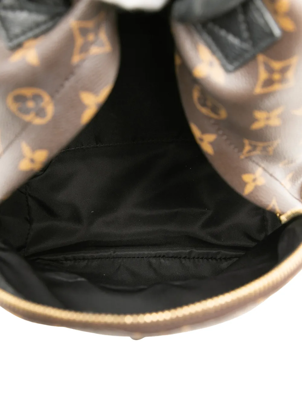 Pre-owned Louis Vuitton 2016 Monogram Palm Springs Pm Backpack In Brown