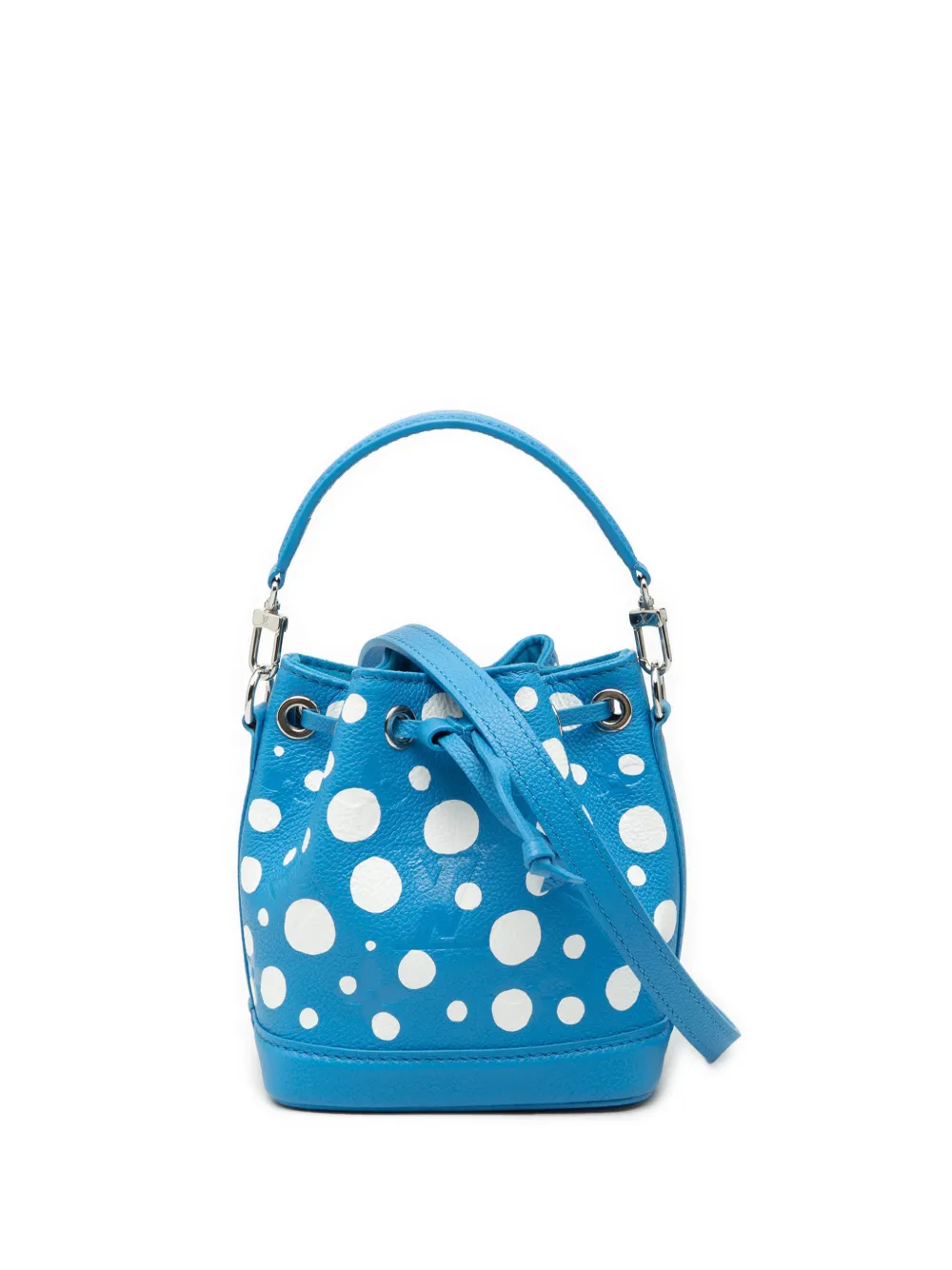 Louis Vuitton Pre-Owned 2021-2026 Yayoi Kusama Monogram Giant Empreinte Infinity Dots Nano Noe bucket bag - Blu