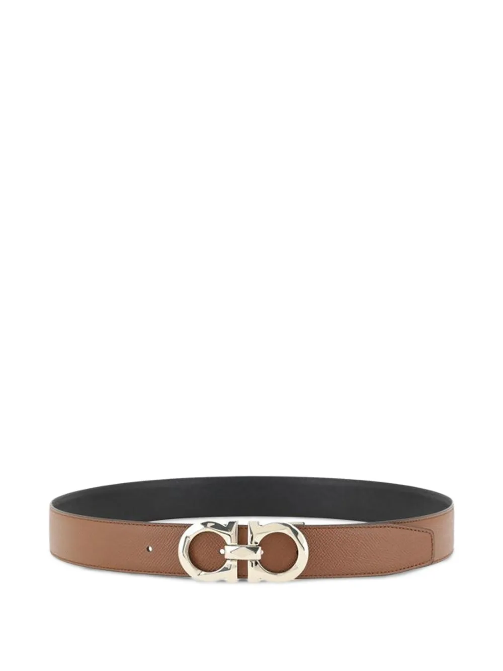 Ferragamo Gancini reversible leather belt - Brown
