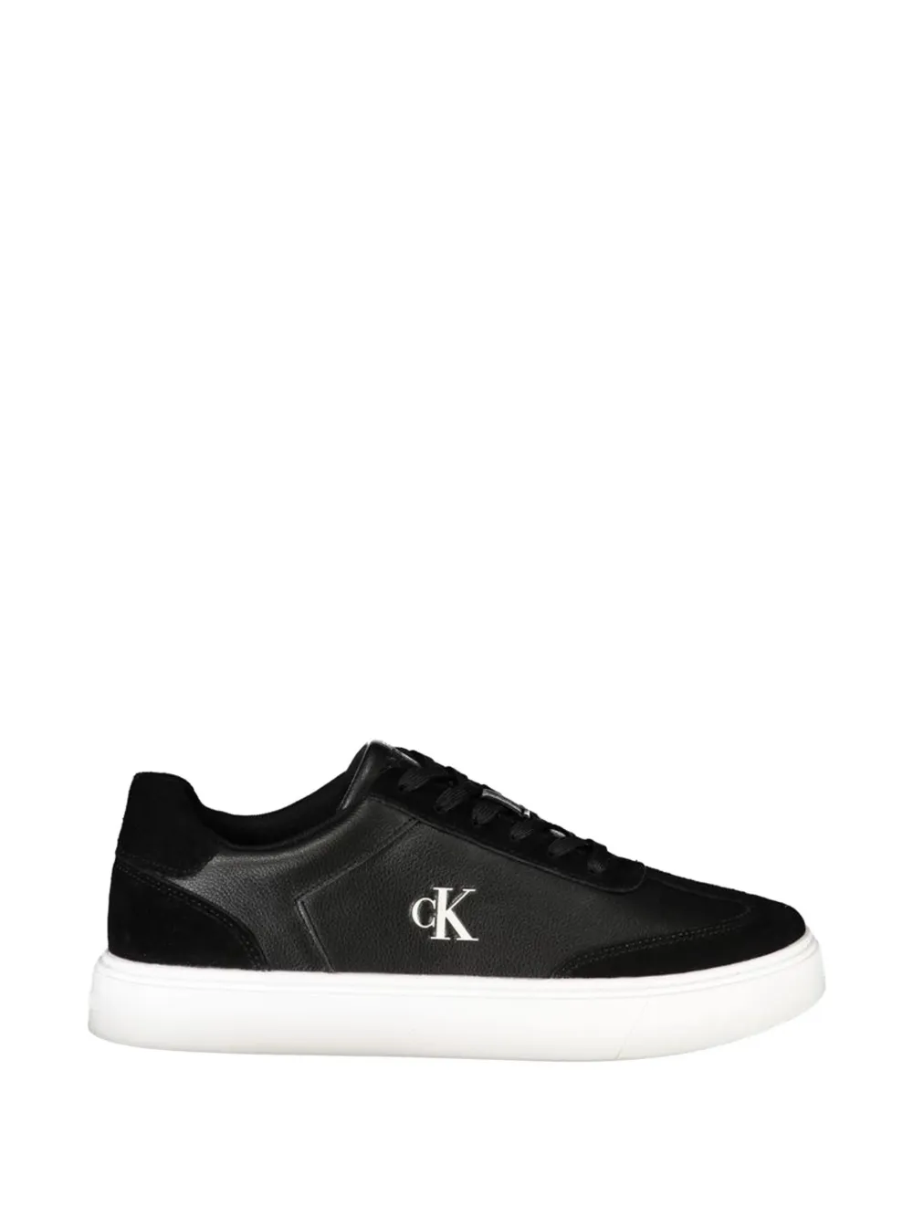 Calvin Klein logo-plaque leather sneakers - Nero