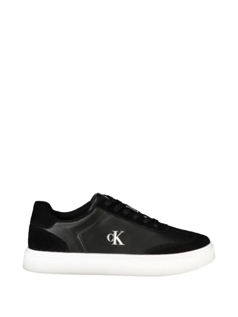 Calvin Klein logo-plaque leather sneakers