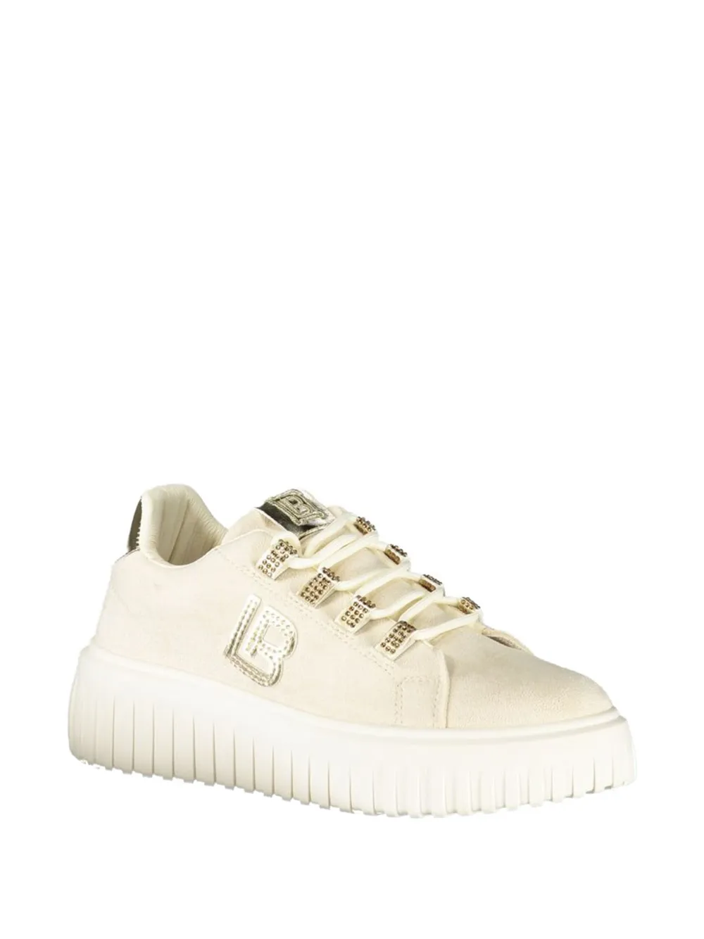 Laura Biagiotti logo-detail platform sneakers Beige