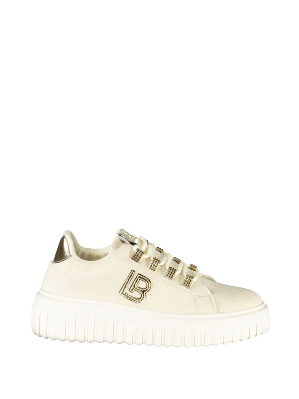 Laura Biagiotti logo-detail platform sneakers Beige