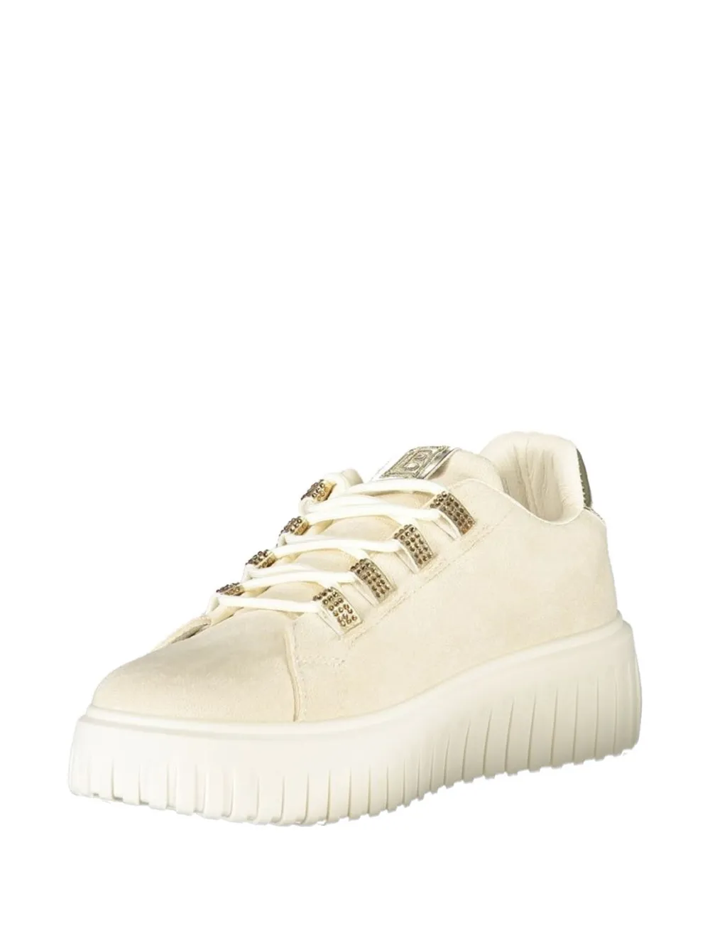 Laura Biagiotti logo-detail platform sneakers Beige