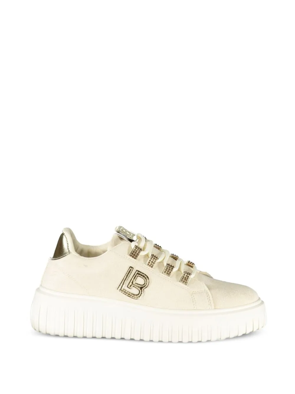 Laura Biagiotti logo-detail platform sneakers - Toni neutri