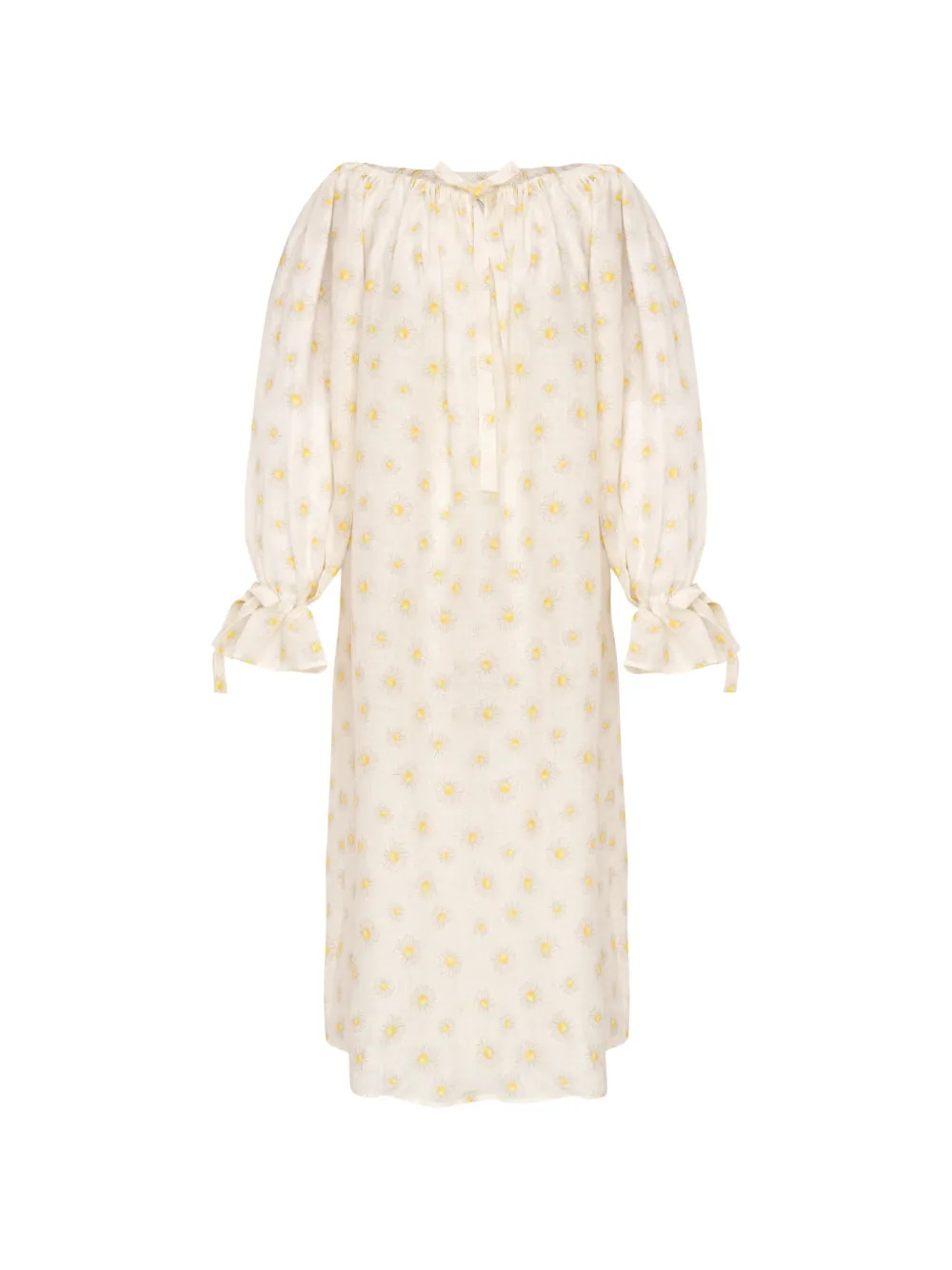 Sleeper Cha-cha Ruffled Midi Dress In White