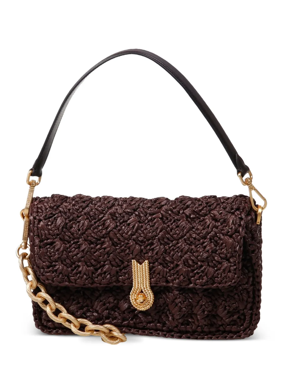 amato daniele Queen woven shoulder bag - Marrone