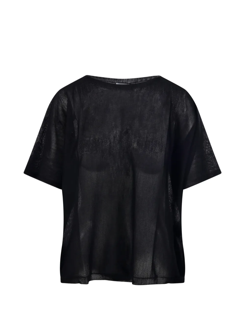 Roberto Collina sheer fine-knit T-shirt - Schwarz