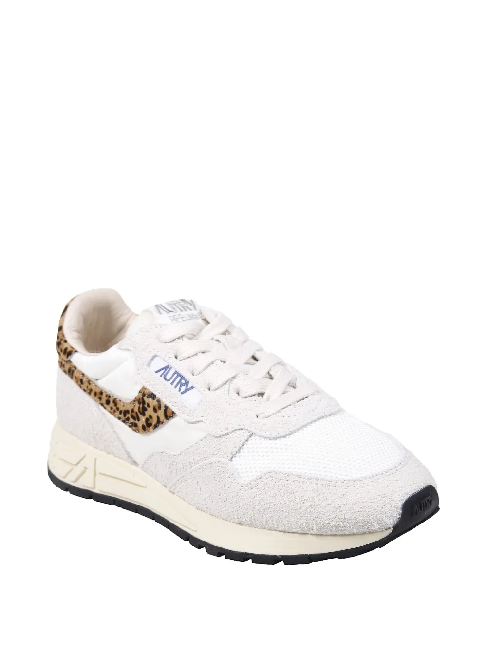 Autry Reelwind leopard-print panelled sneakers Beige