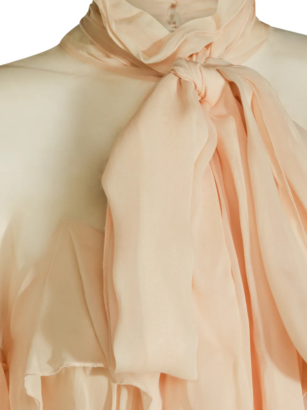 Blumarine Blouse met ruches Beige