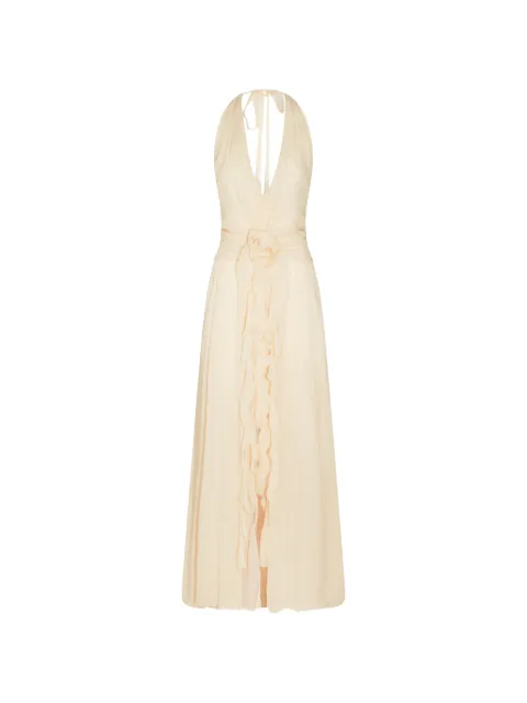 Blumarine floral-appliqué maxi dress