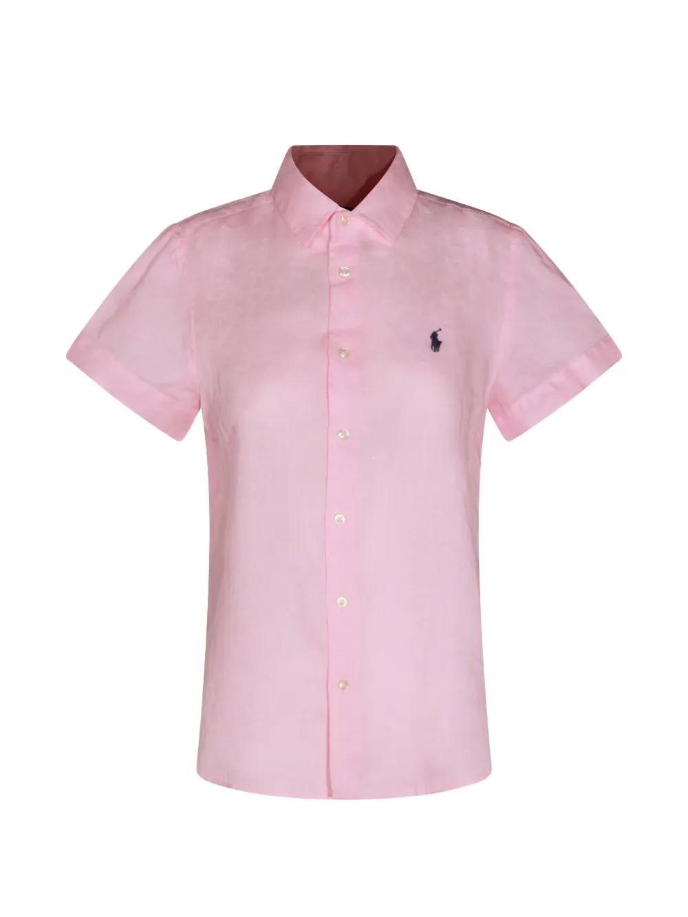 Polo Ralph Lauren logo-embroidered linen shirt - Rosa