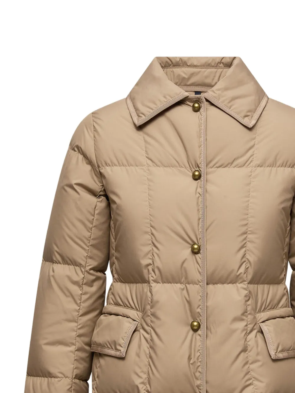 難あり！クローゼット整理中格安サイズ5 MONCLER ジャンパー ベージュ Moncler Archard Quilted Coat | Neutrals | FARFETCH