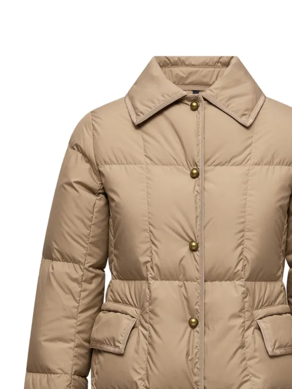 Moncler Archard Quilted Coat | Neutrals | FARFETCH
