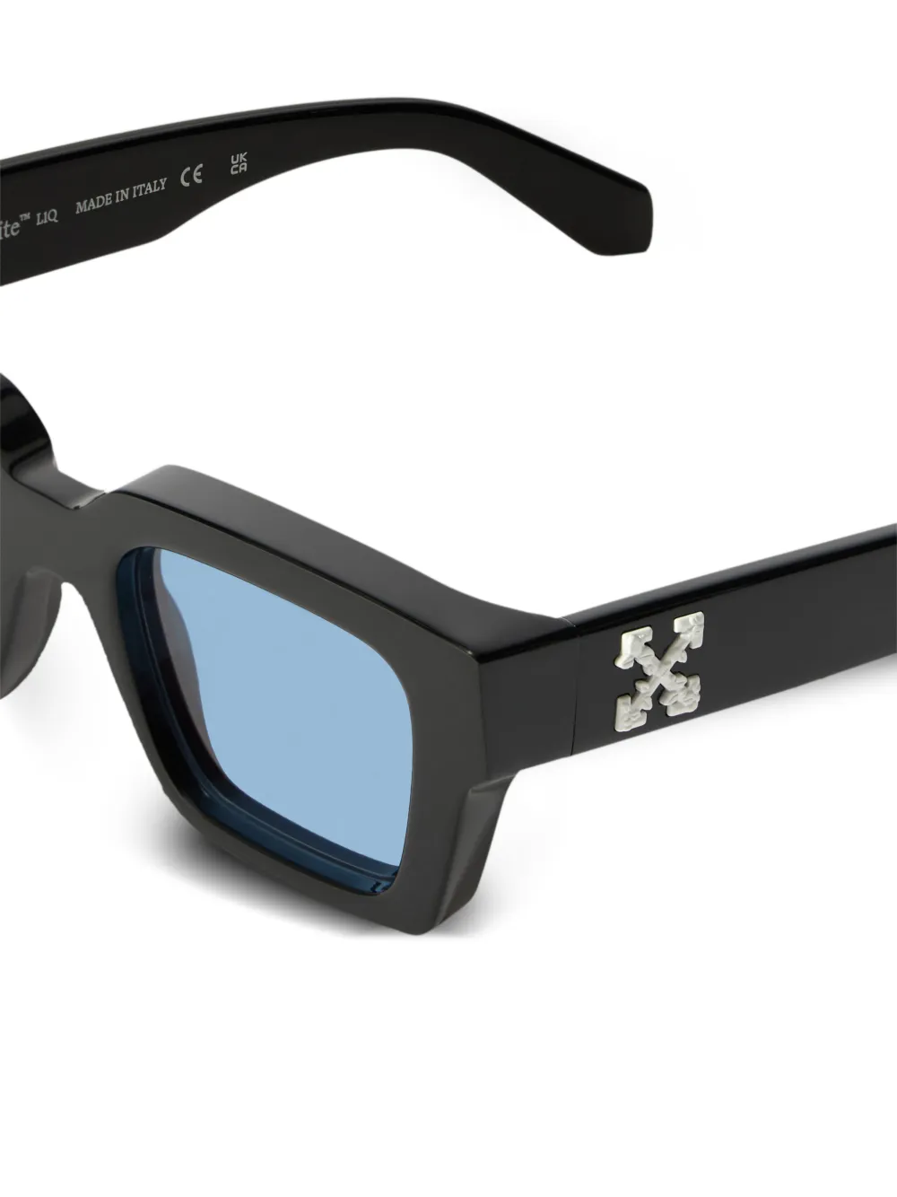 Off-White Eyewear Zonnebril met vierkant montuur Zwart