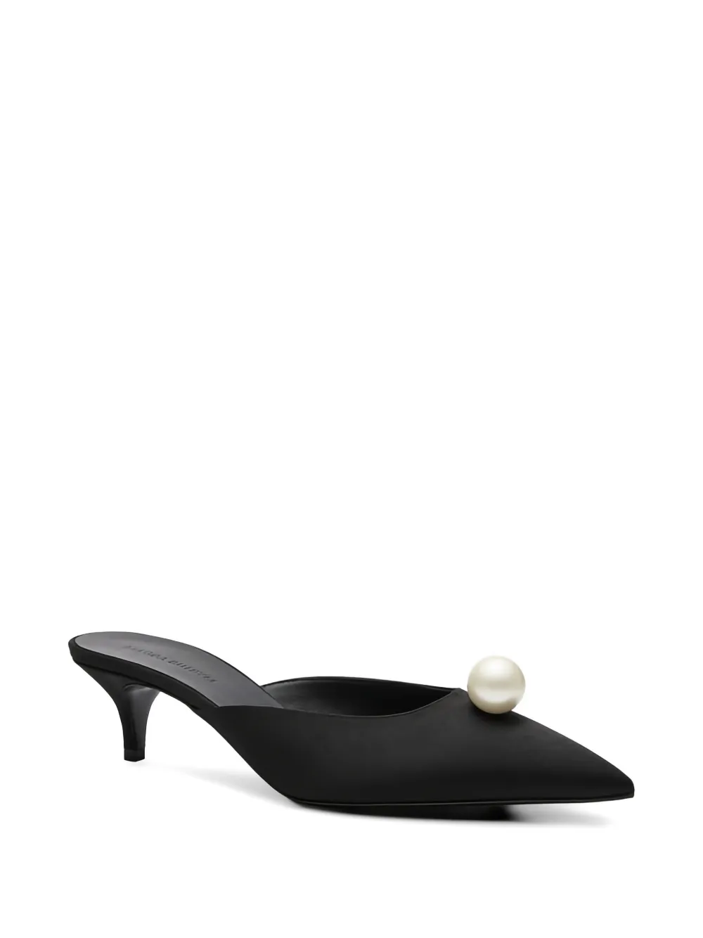 Magda Butrym pearl-detail mules Zwart