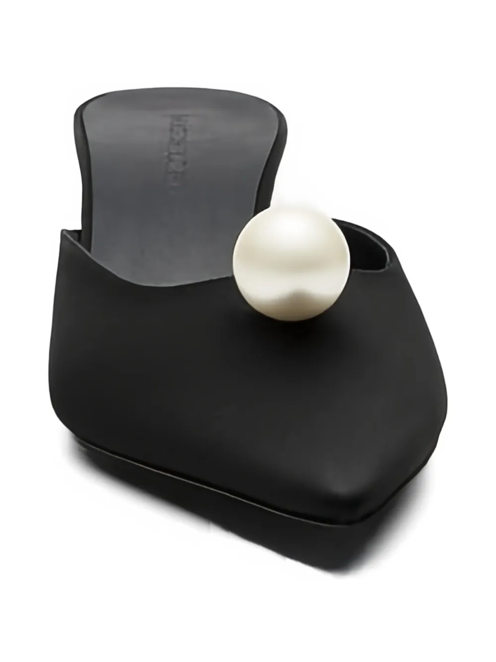 Magda Butrym pearl-detail mules Zwart