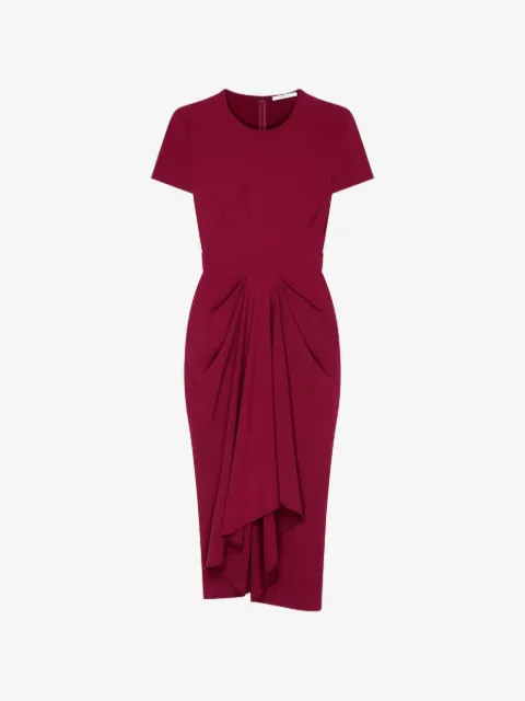 Givenchy wrap-front short-sleeve midi dress