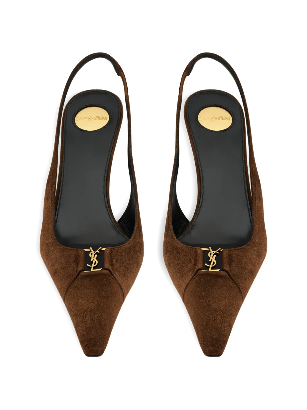 Saint Laurent Babylone slingback pumps Bruin