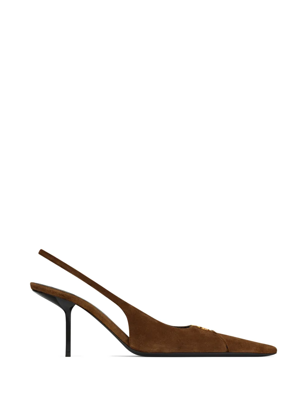 Saint Laurent Babylone slingback pumps - Braun