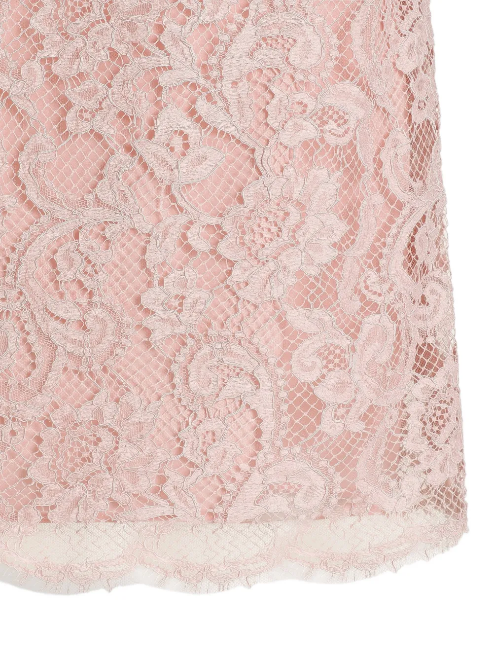 Dolce & Gabbana Midi-rok met bloemenkant Roze