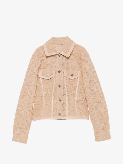Ermanno Scervino Jack met leren afwerking