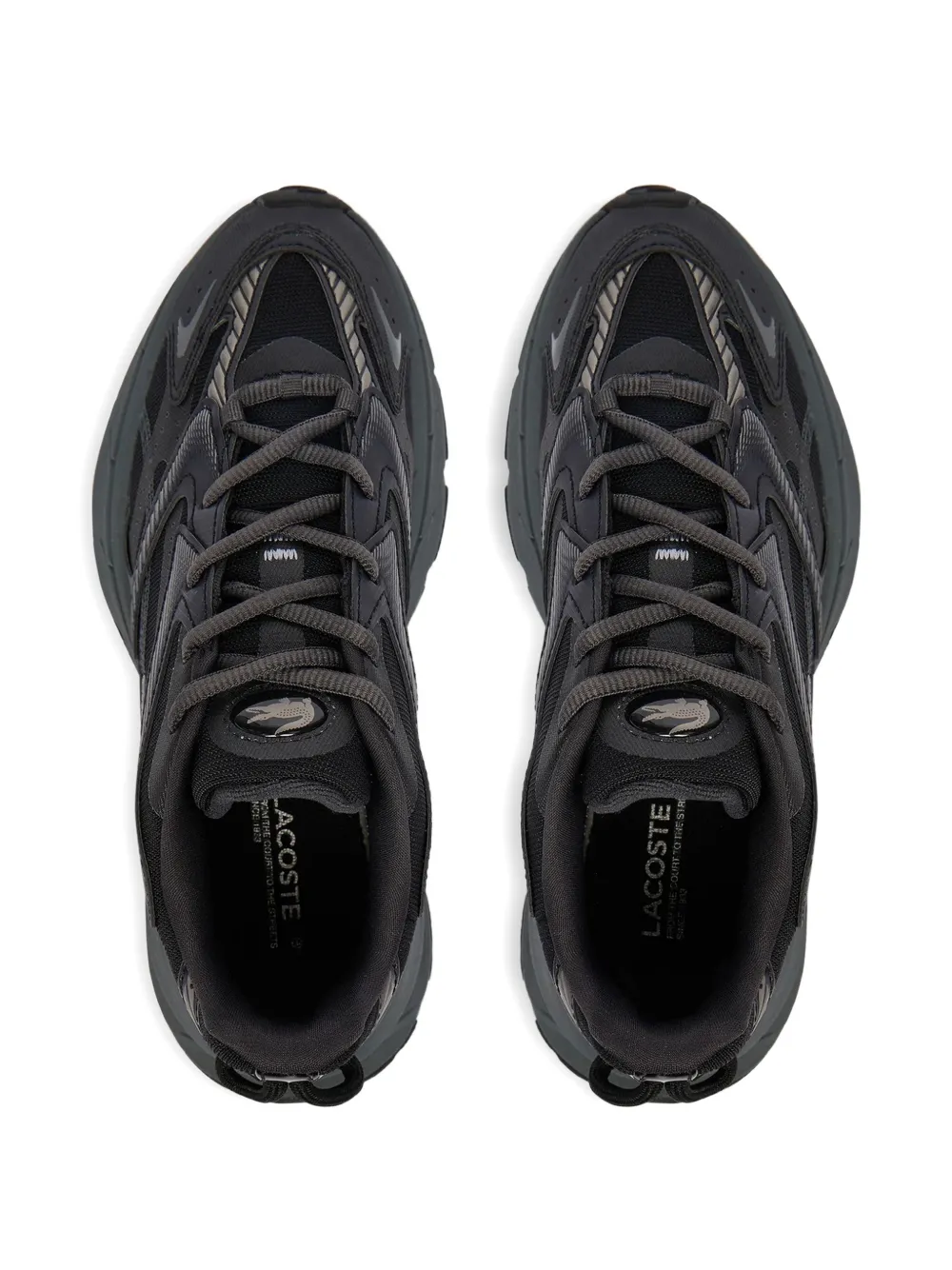 Lacoste logo-detail sneakers Zwart