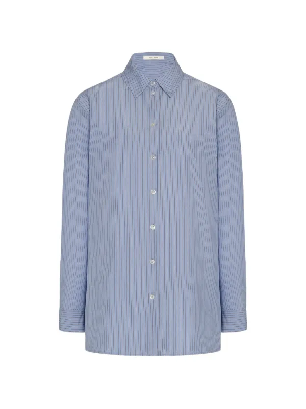 The Row Sisilia Striped Shirt in Blue