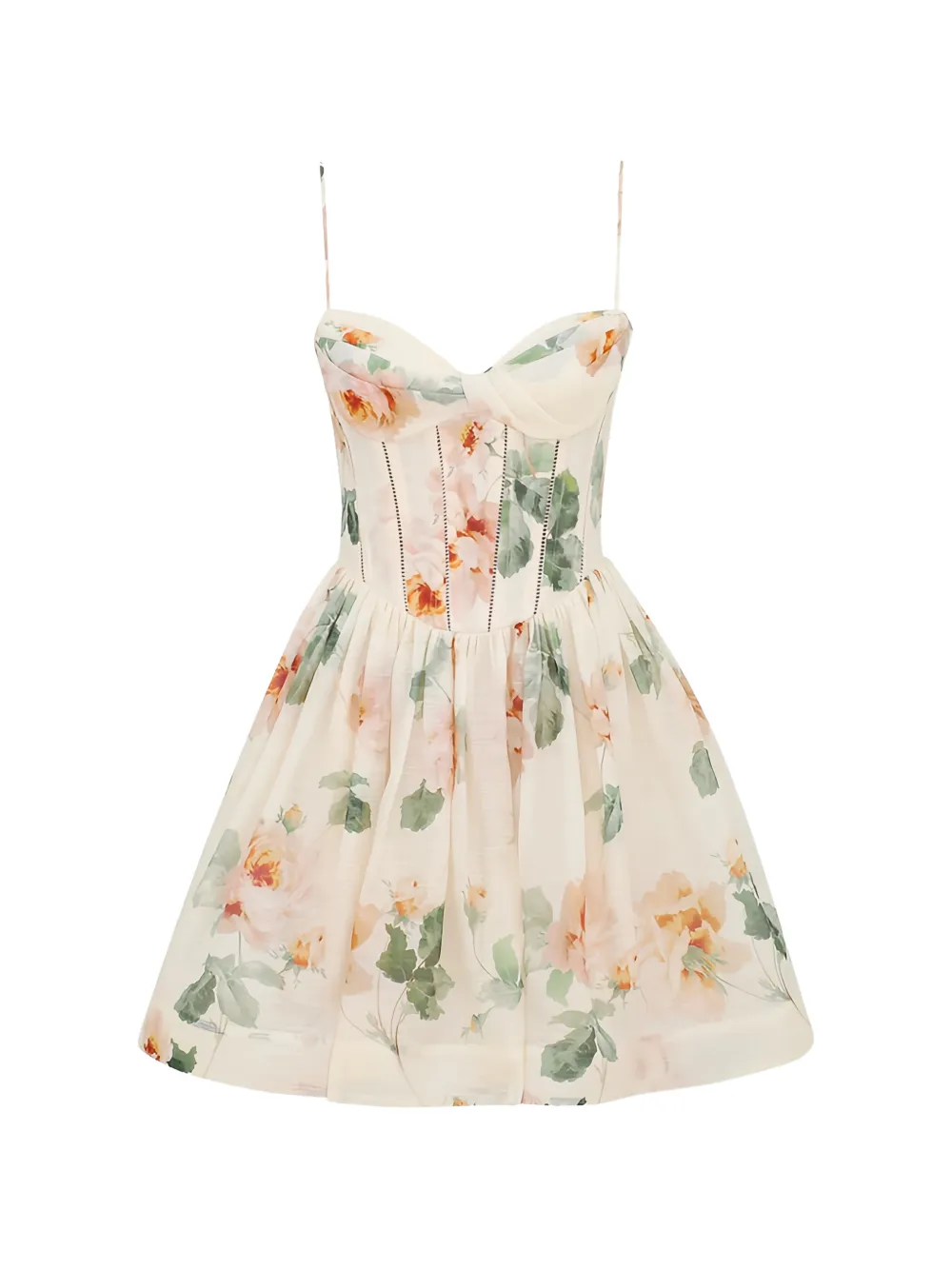 ZIMMERMANN Carousel Corset mini dress - Nude