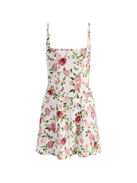 alice + olivia Julia floral-print mini dress