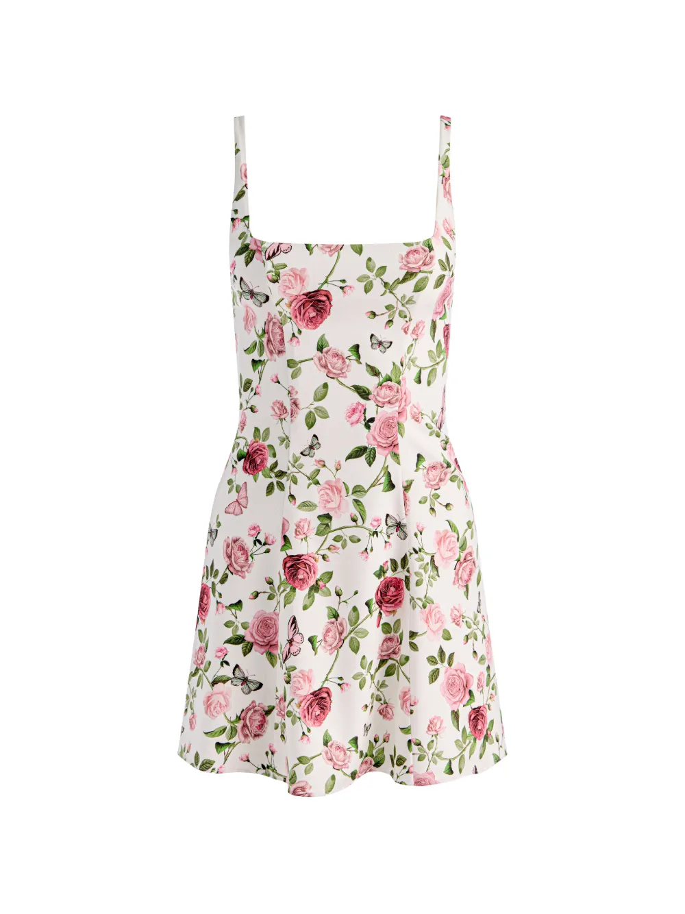 alice + olivia Julia floral-print mini dress - Bianco