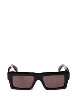 Off-White Eyewear スクエアフレーム サングラス | ブラック | FARFETCH JP